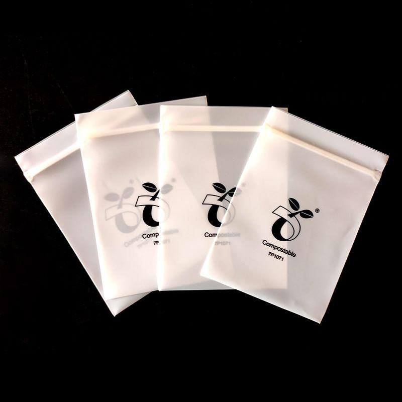 Biodegradable Eco Friendly Silk Plastic Necklace Jewelry Packaging Pouch With Zipper