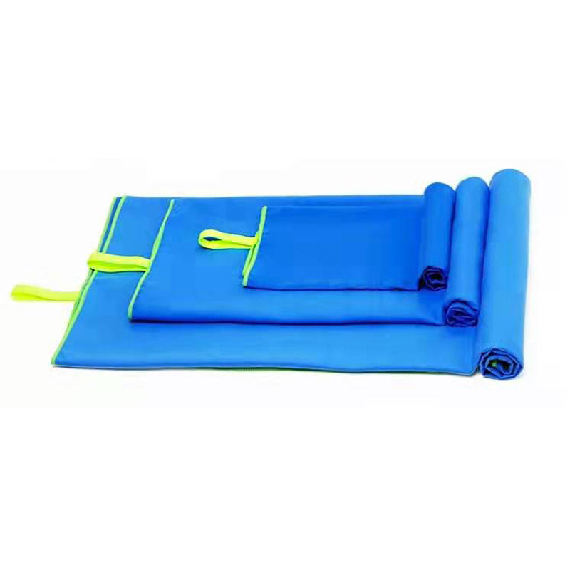 Wholesale Custom Microfiber Suede Sports Mesh Bag Gym Towel