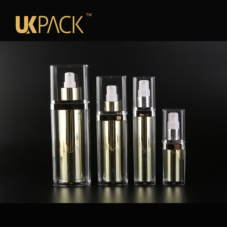 OEM Luxury cosmetics packaging 50ml airless pump bottle,PMMA Cosmetic containers bottle