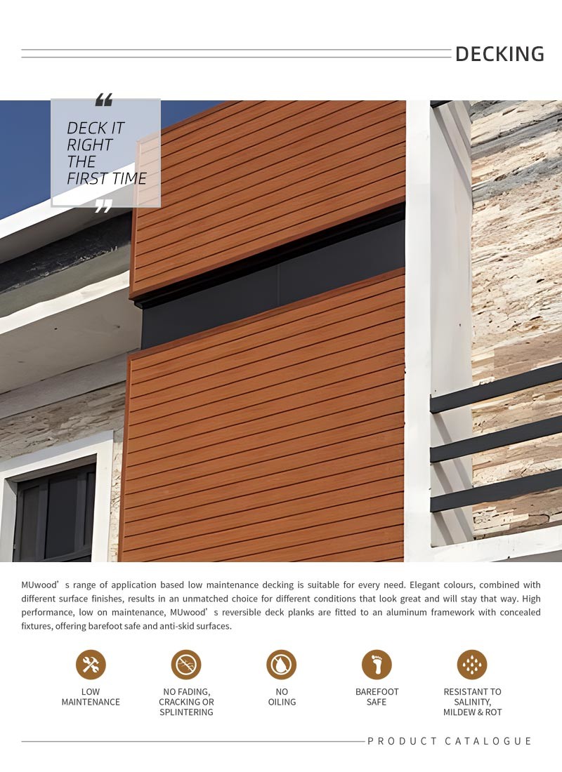 Waterproof WPC Wall Cladding Fireproof Composite Wood Wall Panels