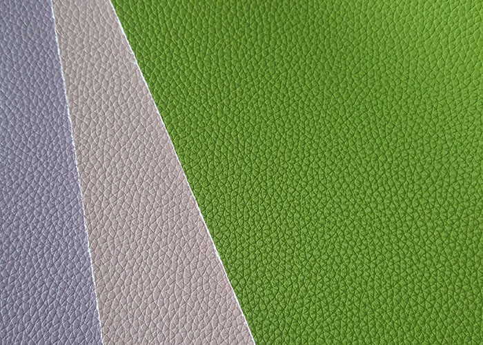 Embossed Leatherette Upholstery Fabric 137cm Wide Customized Color