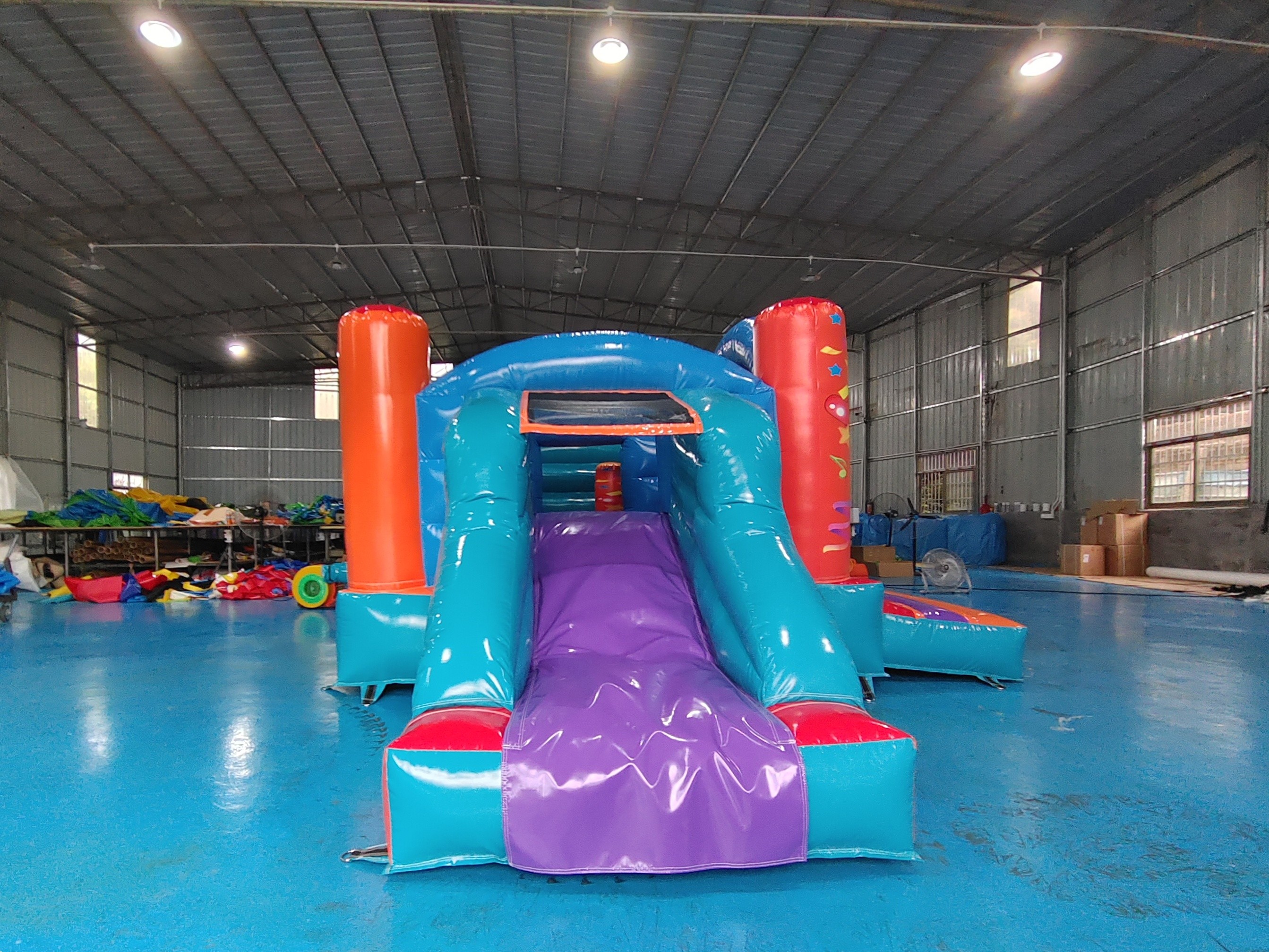 Indoor Playground Inflatable Bouncer Combo With Slide Gaint Inflatable Amusement Park