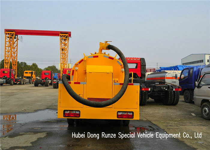 DFAC 3500L-5000L Fecal Sewage Suction Tanker Truck With Hydro Jet Plumbing