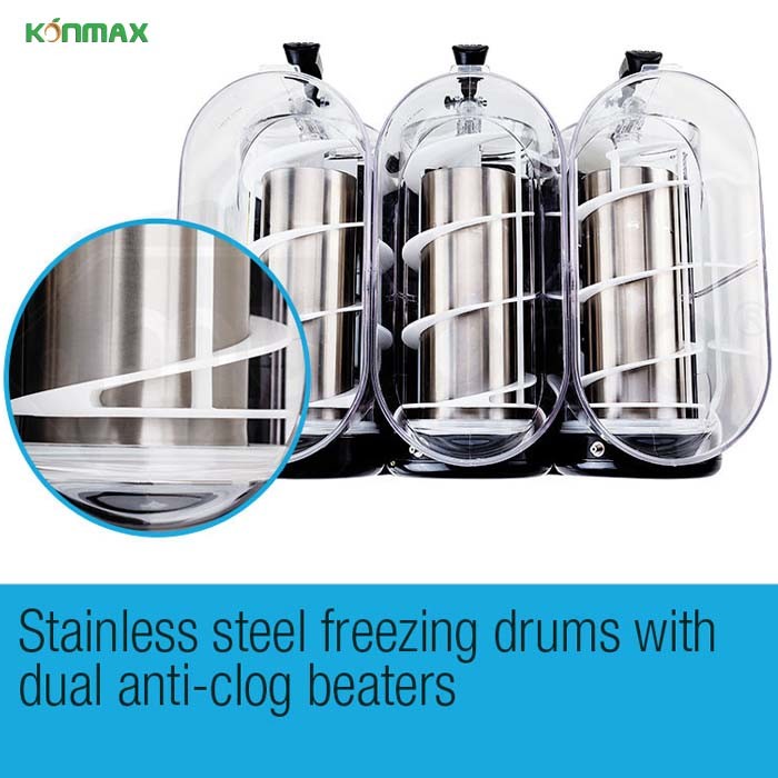 3 Tanks Daiquiri Machine Slush Granita Vending Machine New Slush Machine