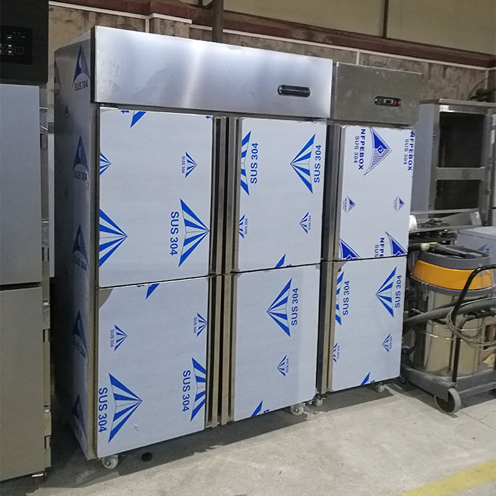 2000mm 550W Commercial Stainless Steel Refrigerator Freezer