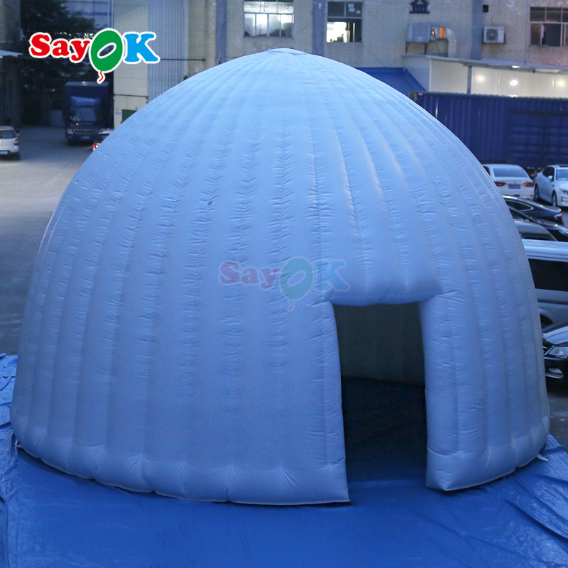Portable Waterproof Oxford Fabric Large Inflatable Igloo Tent for Party Event Club Wedding Rental