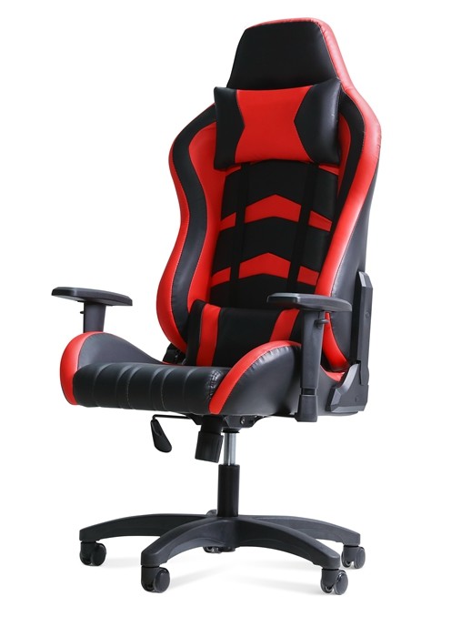 300lb Revolving Gaming Swivel Chairs 5D Paddle Shift For Back Pain PC Leather PU