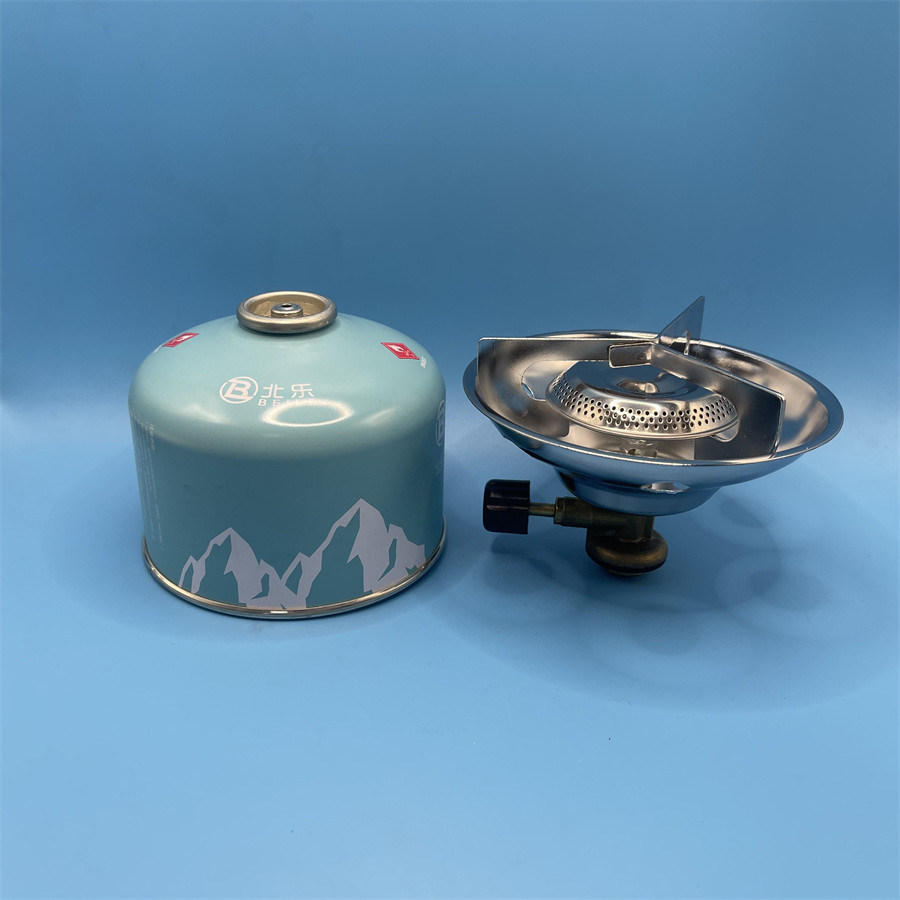 Portable Gas Camping Stove with Piezo Ignition - Reliable and Convenient Cooking Companion for Outdoor Enthusiasts