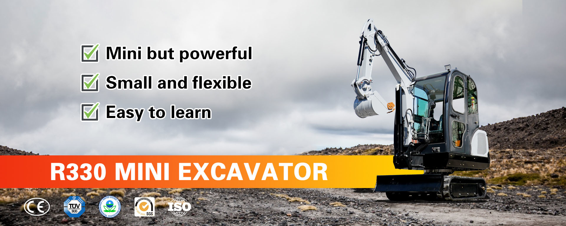 Mini Small Micro Digger Excavator Anti Collision 2 Ton Mini Excavator