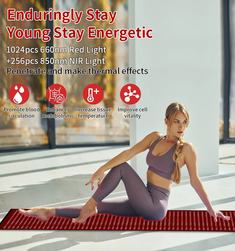 ODM Led Red Light Therapy Product Body Mat Blanket For Targeted Pain Relief