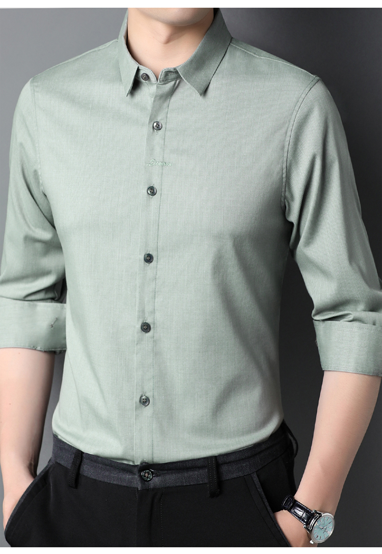 Autumn Popular Shirt Long Sleeve for Men and Boys Nonwoven Heat-transfer Printing