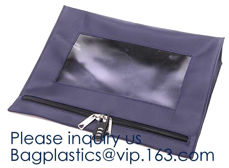 Locking Security Money Bag Cash Bank Deposit Bag with Two Keys Bank Security Deposit Bags Cash Bag With Locking bagease