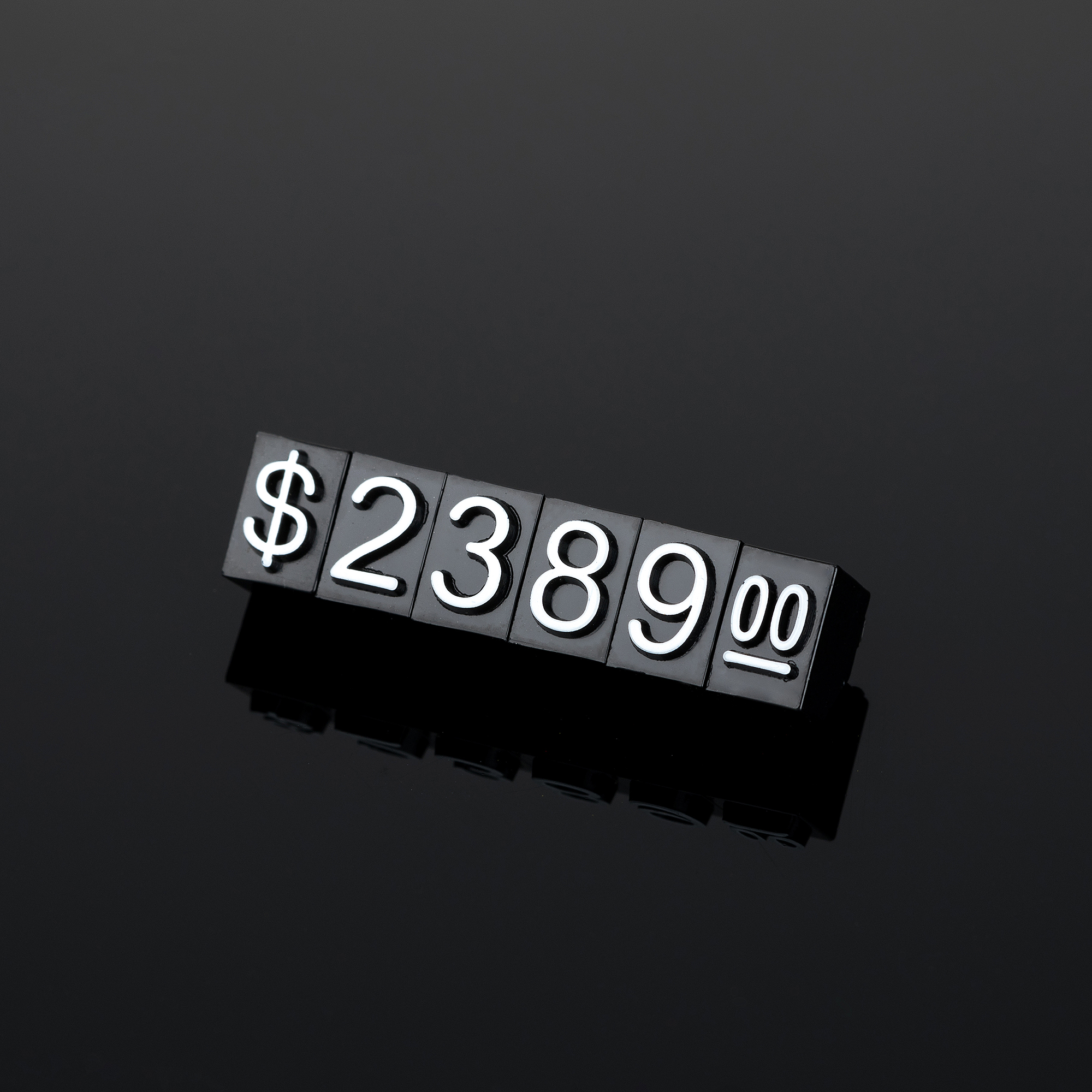 Acrylic Counter Necklace Price Tags For Displaying Prices In Modern Fashion Store