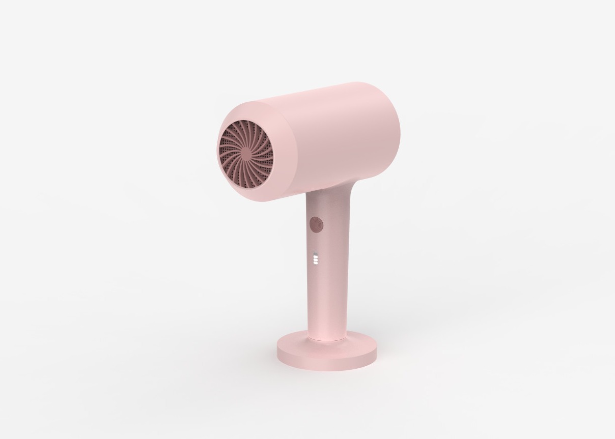 Stright Handle High Air Outlet 600W Rechargeable Hair Dryers with Charging Base