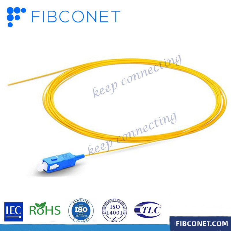 Speed Customize SC APC/UPC SM Singlemode LSZH PVC 0.9mm 2.0mm 3.0mm Fiber Optic Pigtail