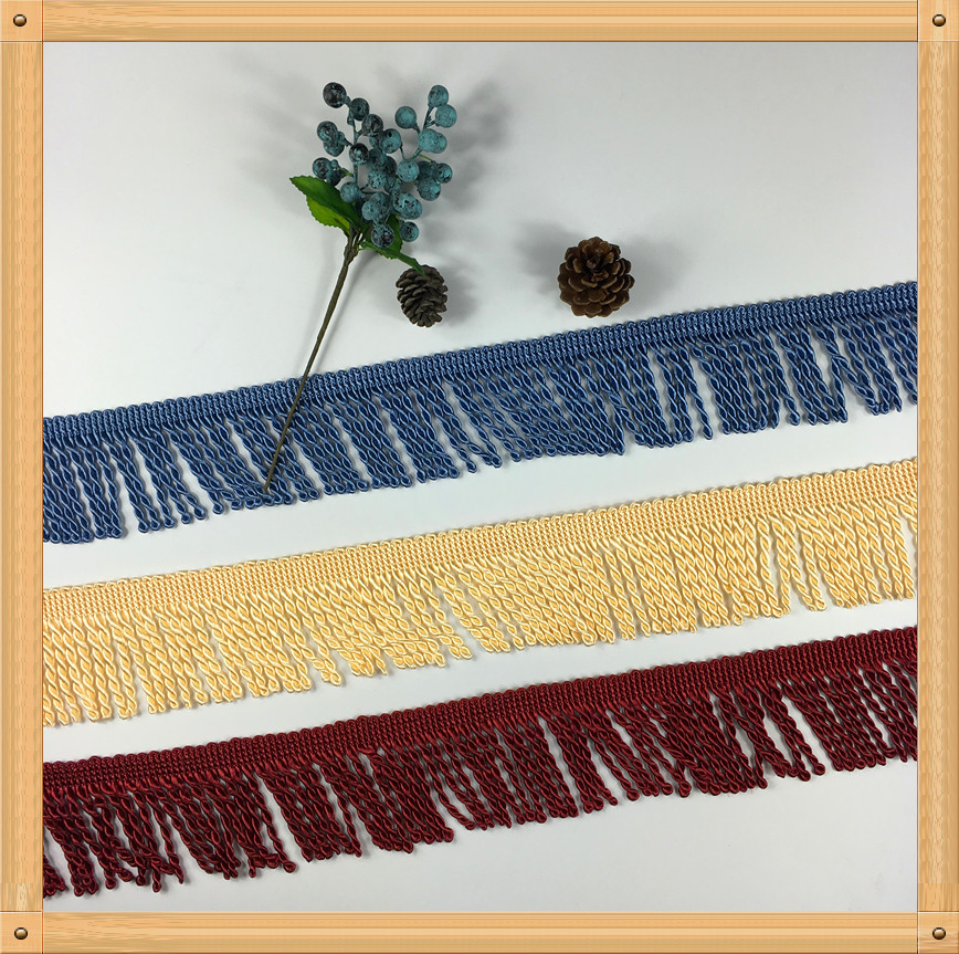 Viscose Tassel Bullion Fringe With Trims For Home Textile Decorative 2017