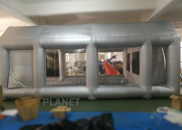 Automatic Car Inflatable Spray Paint Booth 6mx4mx3m With Logo Printing
