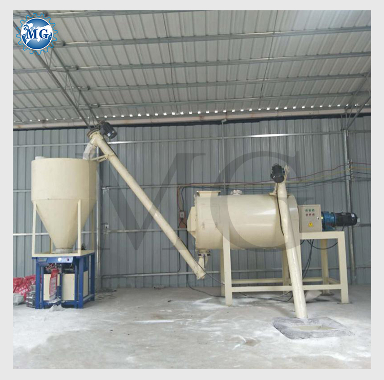 Dry Powder Mortar Production Line Wall Putty Skim Coat Sand Cement Mixer Ceramic Tile Adhesive Making Machine