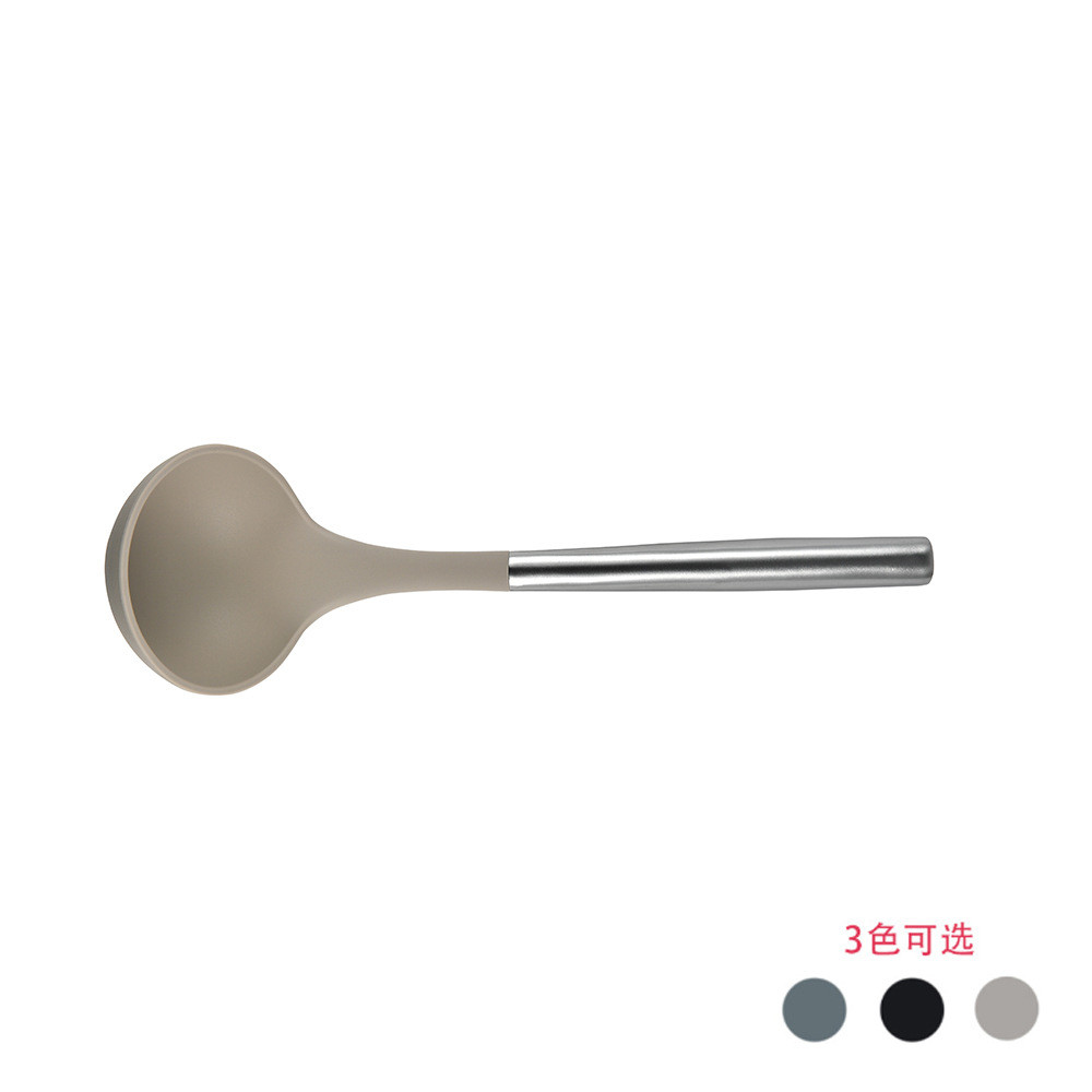 9pcs Silicone Cooking Kitchen Utensils Set Nonstick Cookware with Stainless Steel Handle Turner Tong,Spatula,Spoon brush
