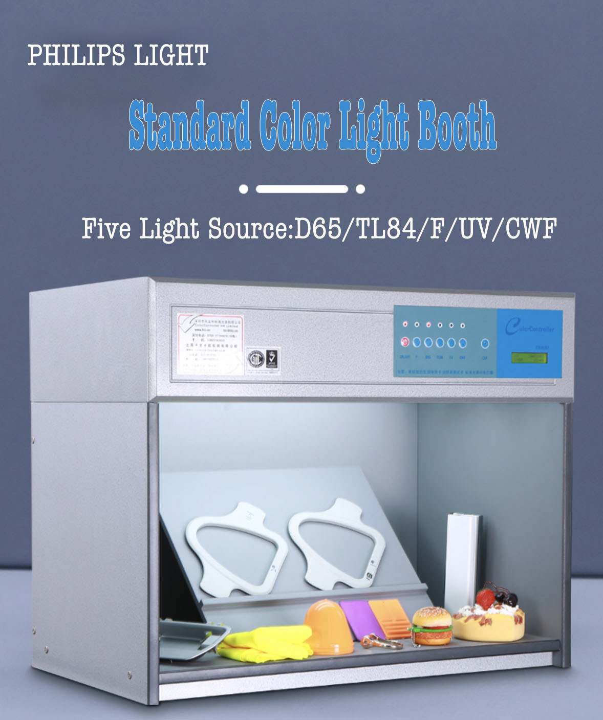 Metal Base Durable Color Matching Box T60 Color Light Booth