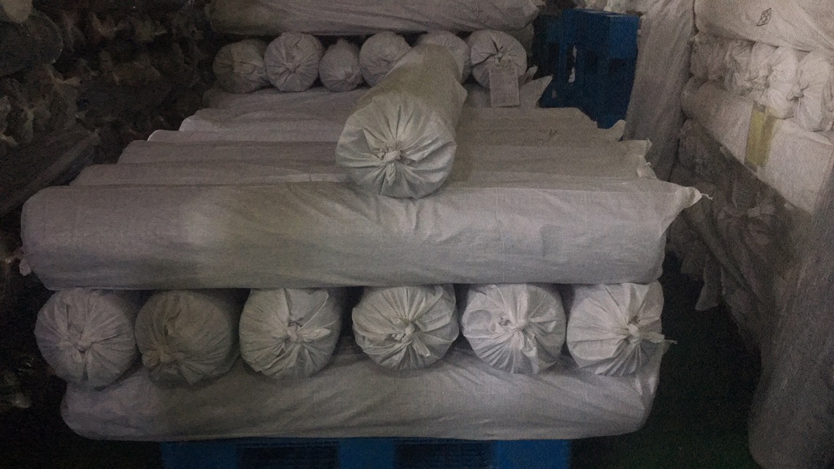 Polyester Cotton 5MM Stripes Optical White TC Anti Static Fabric For Medical Uniforms