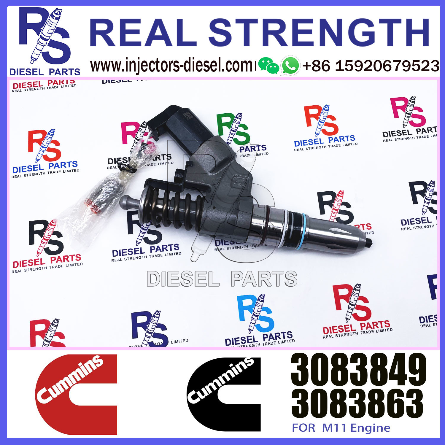 Fuel Injector 3609925 3083849 3087772 3095731 3083863 for QSM ISM QSM11 ISM11 M11 Diesel Engine