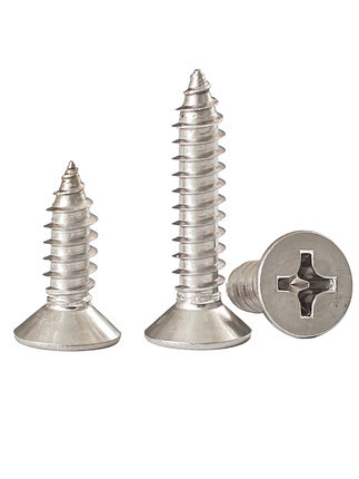 Metal Particle Board Screws With Cross Recess Type Z, Countersunk Head Screw For Wood