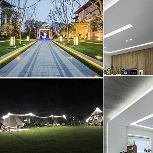 Transparent Shadow Color LED Flexible Strip Lights 276led/m for Garden Outdoor Decor