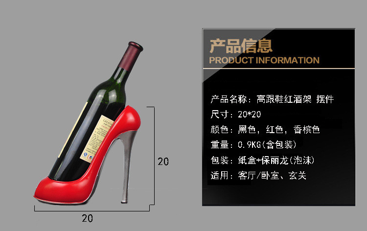 Non Toxic Resin Ornament Crafts , Custom Color Wine Bottle Holder