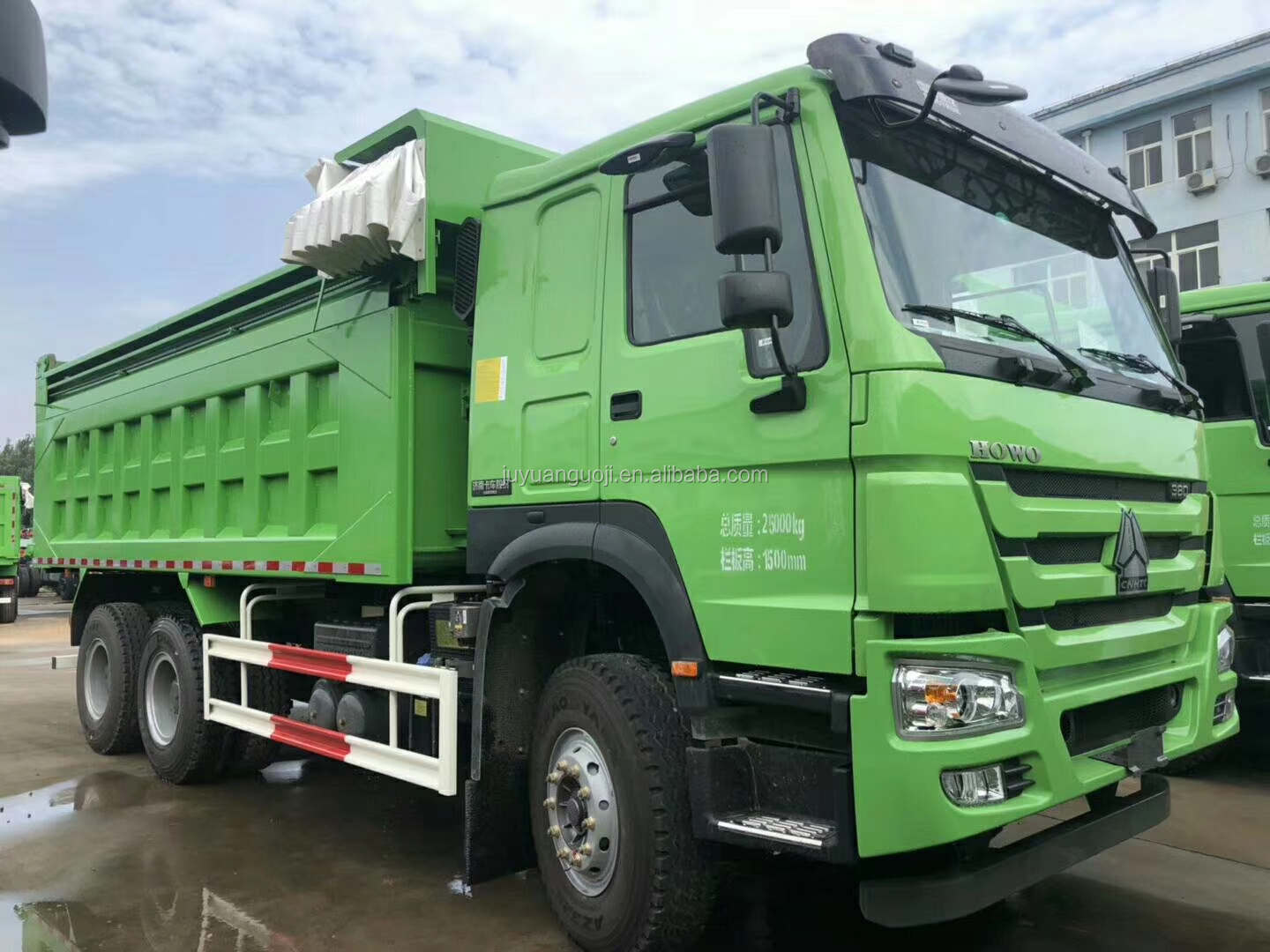 HW76 Cab WEICHAI Engine 371 Hydraulic Cylinder Dump Truck and 40 Ton Sand Tipper Trucks