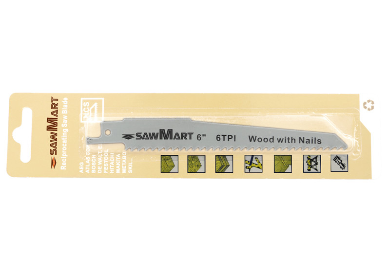 Reciprocating saw blade WD606B 150mm 6T/10T for wood and metal material