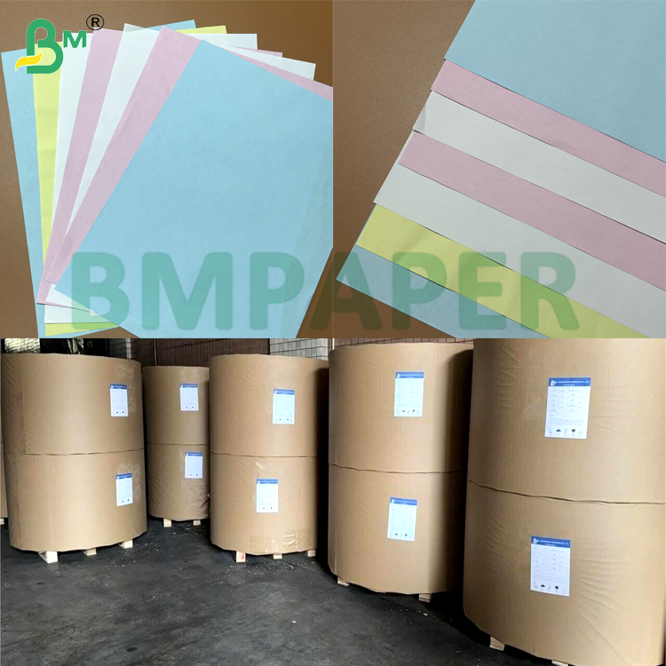 48g 55g 60g Uncoated Carbonless Paper for Computer Printing CB CFB CF Invoice Rolls