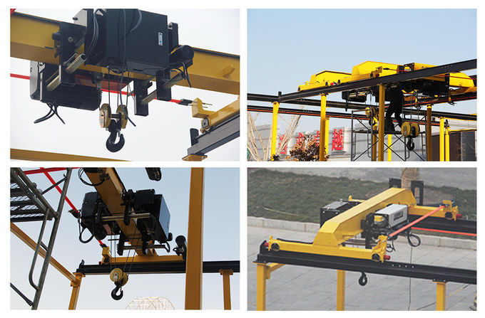 Low Headroom Electric Wire Rope Hoist , Small Electric Hoist Trolley