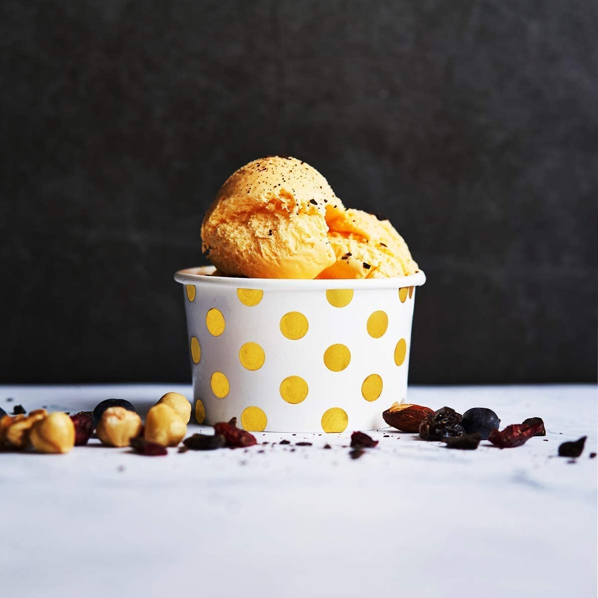 Hot Or Cold Food Dessert Bowls 100Ml 200Ml Disposable Paper Cups