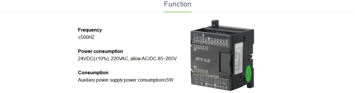 Acrel ARTU-KJ8 Series Remote Terminal Unit 8 Circuits Switch Input And Output