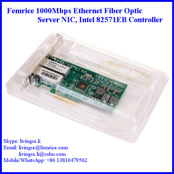 1000Mbps Dual Port Gigabit Server Ethernet Network Card Femrice 10002PF