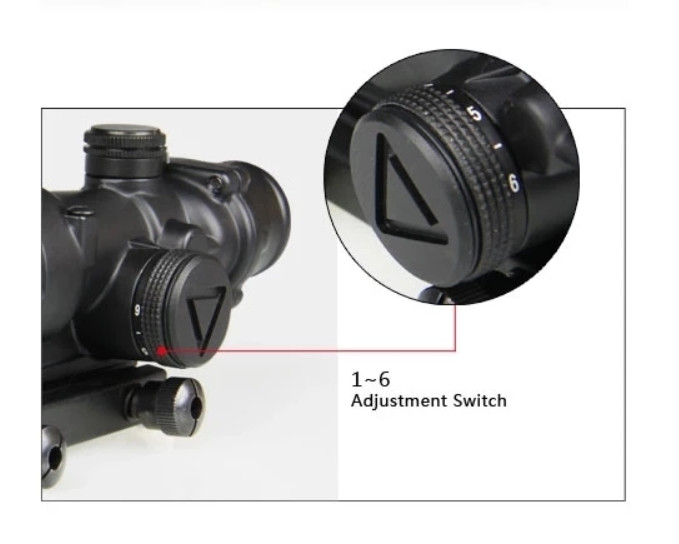 Forged Aluminum ACOG 4x32 Scope With Dual Illumination Mini Reflex Red Dot Scope