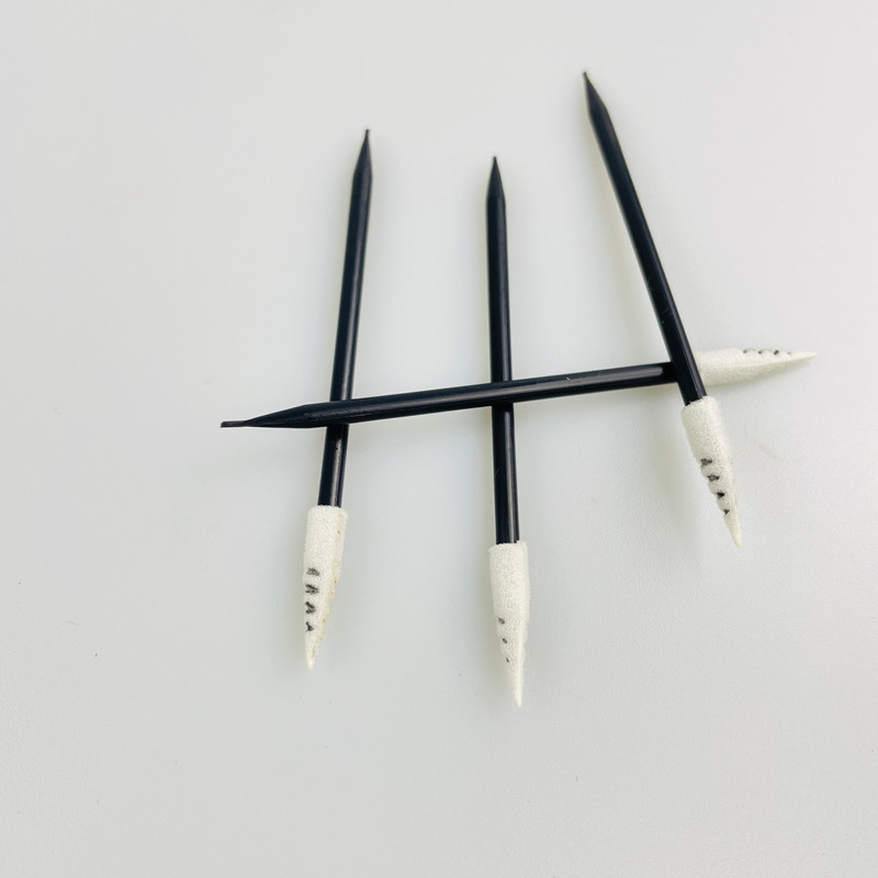 Spiral Pointed Tip Foam Swab Micro Mechanical Cleaning Stick TX751