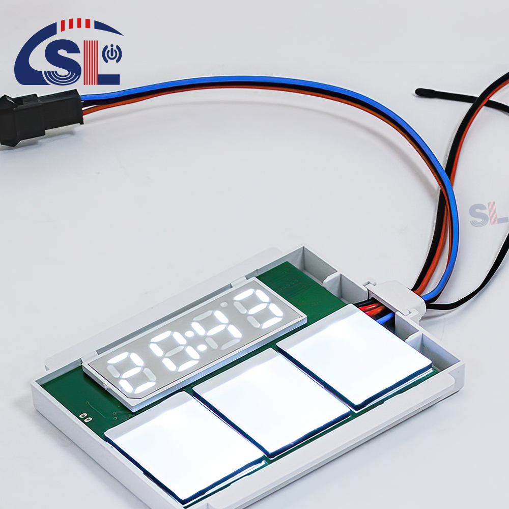Customized DC12V SL Split Tripple Button Tripple Color Touch Sensor Switch Radar Time Temperature Display Screen with bracket Smart Mirrors