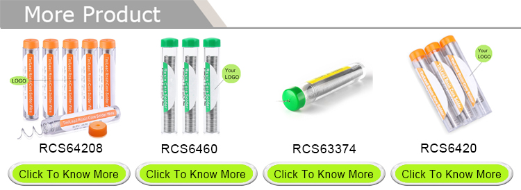 Green 63% Sn 37% Pb Soldering Wire Material With Silver Flux Cored