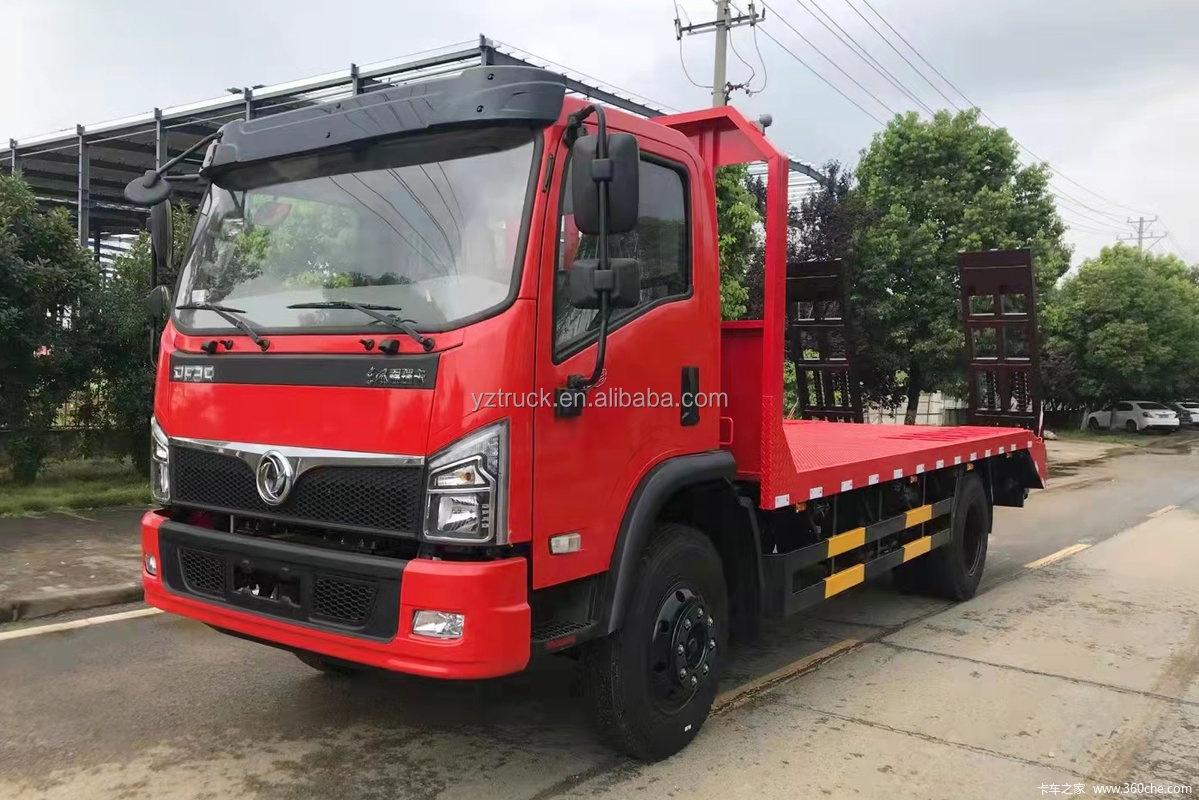 14060kg Gross Vehicle Weight Dongfeng 4X2 Flatbed Transport Truck with Euro 6 Emission