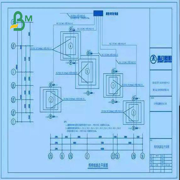 Professional-Grade Blue CAD Plotter Paper for Design Depiction Needs