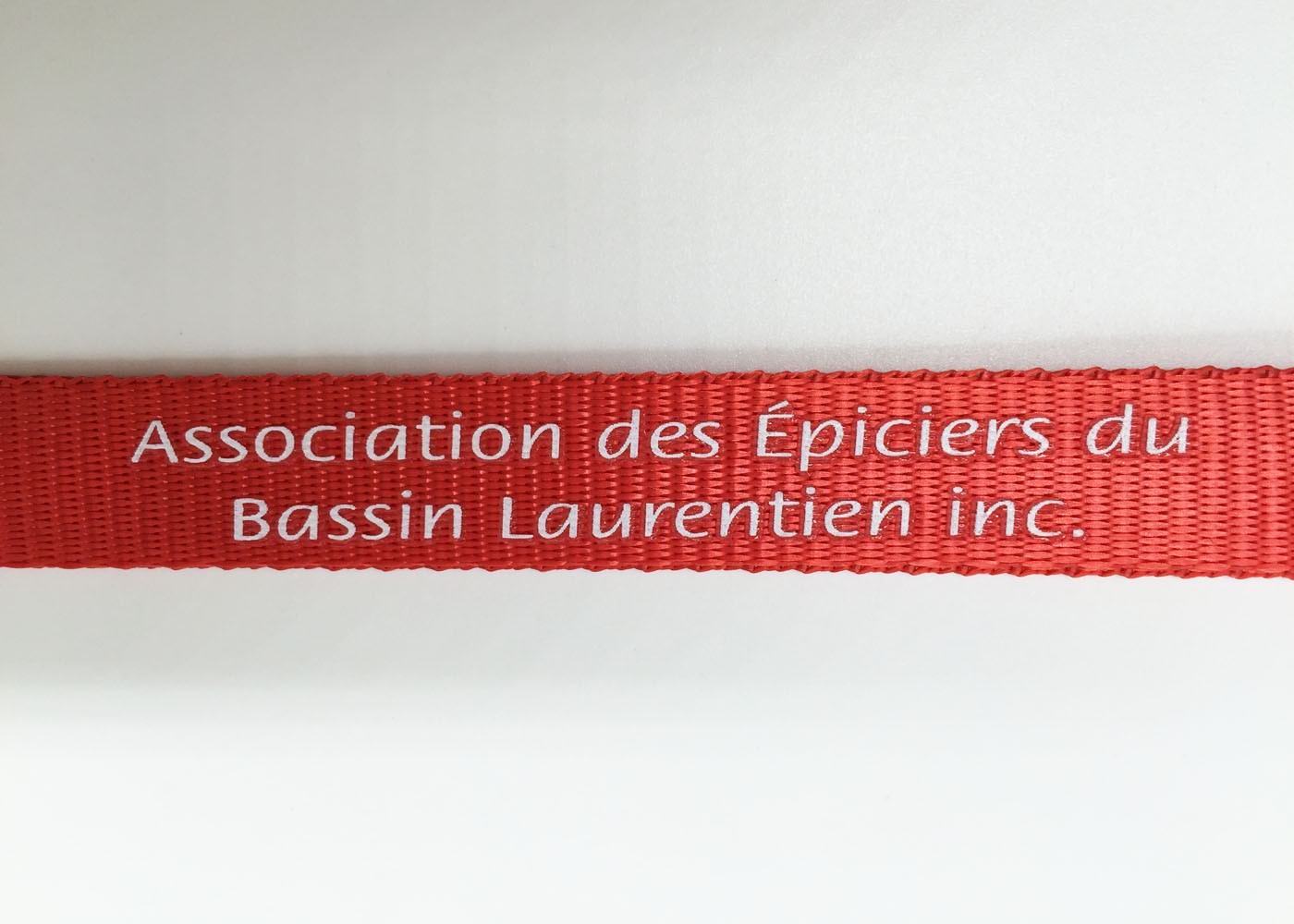 20 MM Nylon Silk Screen Lanyards , Custom Breakaway Lanyards With Metal Hook