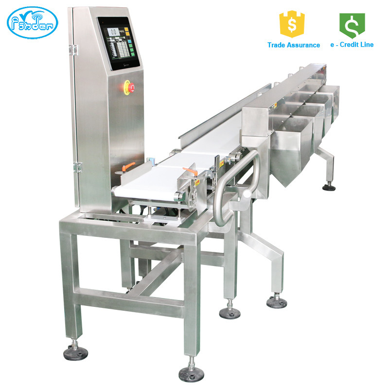 Low Noise Conveyor Weight Checker , Automatic Sorting Machine With Multi Sorting Grades