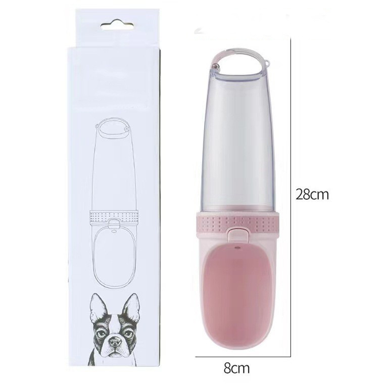 Pet Travel Cup Portable Dog Water Bottle Hanging Cat Water Cup Travel Outing Dog Water Bottle Pet Waterer