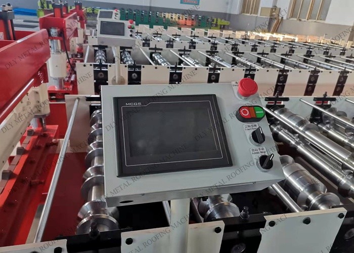 Q235 Roof Sheet Metal 380v Glazed Tile Roll Forming Machine For Ppgi