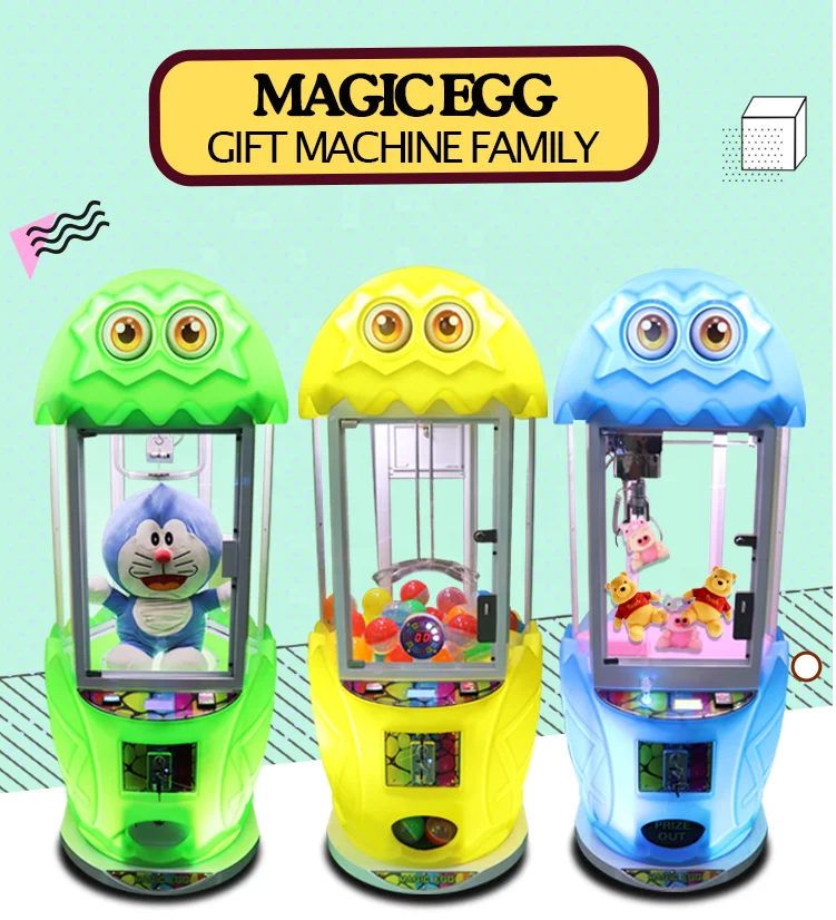 Dreamland Coin Operated Plush Toys Gift Game Machine Magic Egg Vending Crane Claw Machine For Game Room