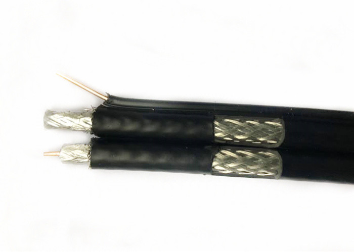 Dual RG6U Quad Shield Coaxial Cable 18 AWG CATV Class Eca CE Telecom Wire