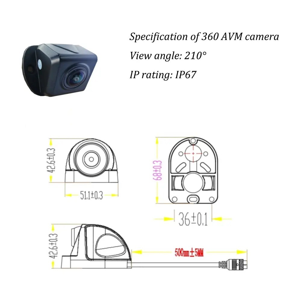 360 Panoramic Camera WiFi Enabled Caro For Mobile DVR And Vehicle Platform