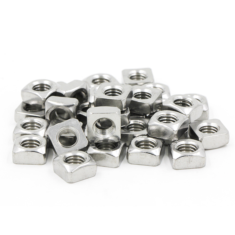 Metric Grade 6.8/8.8/10.9/12.9 Stainless Steel 304 Square Nut with M2.5 M3 M4 M5